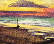 Georges Lemmen Beach at Heist oil painting artist